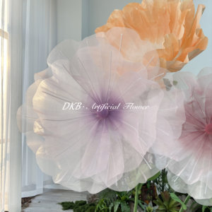 Arrangement de mariage en gros, fleurs artificielles dkb, fleurs en papier géantes, grandes fleurs, décoration - Product Image 4
