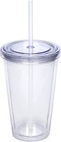 Gobelet isotherme réutilisable en plastique sans BPA de 16 oz à double paroi pour étudiants, idéal pour la rentrée scolaire, résistant à l'eau bouillante, fabriqué au Vietnam