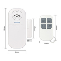 Sistema de dispositivo de alarma de entrada antirrobo inalámbrico Mini sensor de seguridad portátil Alarma antirrobo para puertas y ventanas