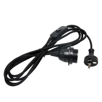 Accessoire électrique pour luminaires : douille de lampe E27 en bakélite à demi-filetage, prise australienne (AU)