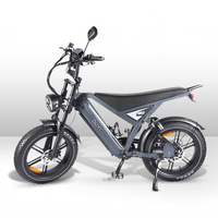 Bicicleta Eléctrica Híbrida GT20 Sport Fat Bike de 7 Velocidades y 20 Pulgadas con Motor Trasero de 1000W, Batería de Litio de 48V