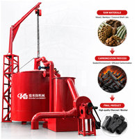 Nouvelle machine à charbon de bois sans fumée en coque de noix de coco du Sri Lanka, four de carbonisation, capacité 1-1,5T, utilisation facile