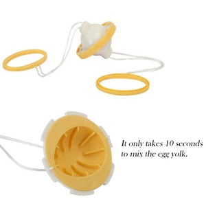 Batidor de Huevos Portátil, Mezclador de Yema de Huevo Dorado, Herramienta de Cocina para Batir Huevos en el Interior - Product Image 4
