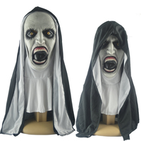 Masques de nonne Soul Summoner pour Halloween, masques de maquillage d'horreur, accessoires de farce, couvre-chefs d'horreur, nonne