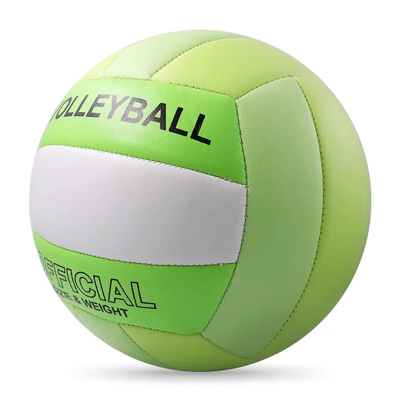 Heiße Verkäufe Kostenlose Probe billig Volleyball Offizielle Größe 5 Custom ized Beach Volleyball Ball PVC PU Leder Laminierter Volleyball