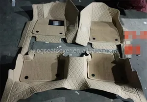 Полный комплект, противоскользящий двухслойный Автомобильный Ковер, водонепроницаемый ПВХ кожаный коврик для автомобиля Toyota tacoma