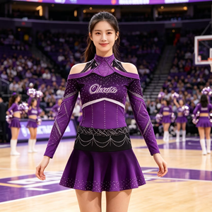 Uniformes de cheerleading personnalisés en gros, uniformes de cheerleading <span class=keywords><strong>pas</strong></span> chers, commande en gros, tenues personnalisées pour équipes de cheerleading scolaires - Product Image 1