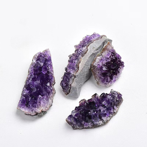 Bán buôn Mini tinh thể tự nhiên thạch anh tím cụm <span class=keywords><strong>geode</strong></span> nguyên mẫu khoáng sản - Product Image 4