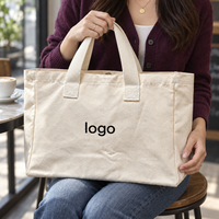 Tas Belanja Kanvas dengan Logo Kustom dan Pegangan Panjang untuk Hadiah Merek Langganan Buku, Perusahaan Langganan Buku, Pesanan Grosir.