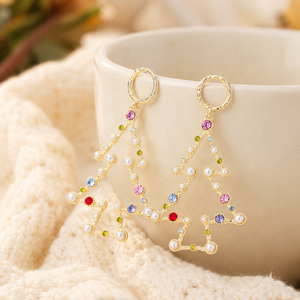 Orecchini a Forma di Albero di Natale, Gioielli di Moda per Donne - Product Image 6