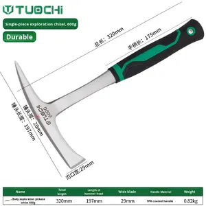 Martillo-Pico Multifuncional para Exploración Geológica, Senderismo, Partición de Leña y Excavación de Tierra - Diseño Integrado - Product Image 6