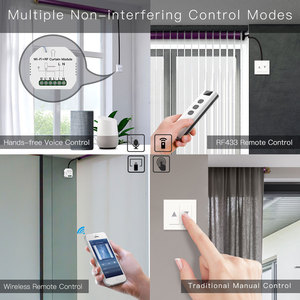 Accesorios <span class=keywords><strong>para</strong></span> Motor de Cortina Tuya, Módulo de Interruptor de Cortina <span class=keywords><strong>WiFi</strong></span> RF433, Relé <span class=keywords><strong>para</strong></span> <span class=keywords><strong>Persianas</strong></span> Enrollables, Tuya Smartlife MOES Smart Home - Product Image 2