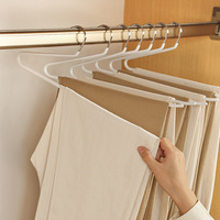 Nahtlose, platzsparende Aufbewahrungsorganisation, rutschfester Hosenhalter aus Edelstahl, umweltfreundlich, langlebig, zum Aufhängen von Kleidung im Kleiderschrank