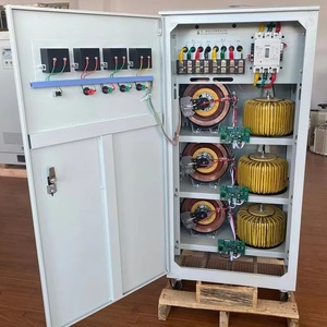 เครื่องควบคุมแรงดันไฟฟ้าอุตสาหกรรม 30KVA สามเฟส ทองแดง AC อัจฉริยะ แรงดันขาออก 380V รุ่นซีรีส์ไฟฟ้า - Product Image 5