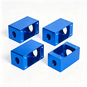 Mecanizado CNC Personalizado OEM para Caja de Aluminio 6061, Anodizado Azul, Fresado de Precisión, Equipo Mecánico - Product Image 5