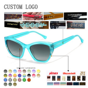 Gafas de sol unisex con forma de ojo de gato, montura negra completa, protección UV400, protección solar para adultos - Product Image 2