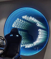 Miroir LED personnalisé, miroir infini, cadeau pour fille ou garçon, veilleuse personnalisée