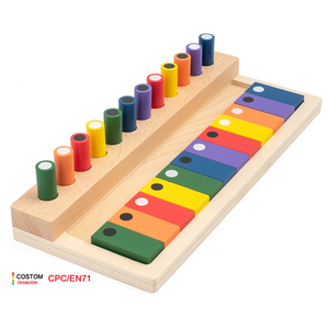 Premium Customizable Wooden Cylindrical Memory Box Durable Sensory Development Toy for Kids Cognitive Training Playing Tool - Product Image 1