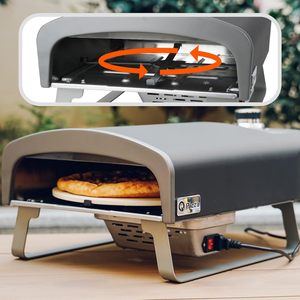 Four à <span class=keywords><strong>Pizza</strong></span> extérieur Portable en acier inoxydable électronique haute maison Camping <span class=keywords><strong>gaz</strong></span> <span class=keywords><strong>Barbecue</strong></span> cuisson pliable petit comprend <span class=keywords><strong>pierre</strong></span> à <span class=keywords><strong>Pizza</strong></span> - Product Image 2