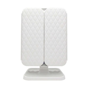 Miroir de maquillage pliable avec lumière LED personnalisée, grossissement 1X/2X/3X, miroir de maquillage rechargeable, miroir de vanité - Product Image 3