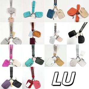 New Women's LuLu Fashion Wrist <strong>Bag</strong> with Chains and Zipper Portable Bank Card <strong>Mini</strong> Storage for Daily Travel - Product Image 6