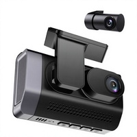 Cámara de Coche Dual 4K Delantera/Trasera con WiFi Integrado, Pantalla Táctil IPS, Visión Nocturna, Gran Angular de 180°, Modo de Estacionamiento 24H, Almacenamiento de 256GB, GPS