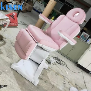 Sillón de Belleza para Salón Kisen, Silla Eléctrica Rosa para Tratamientos Faciales, Nuevo Diseño, Silla para Extensiones de Pestañas, Silla para Centro de Belleza, Precio Económico - Product Image 3