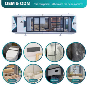 Villa mobile en bord de mer Maison en aluminium antirouille avec terrasse avec vue sur l'océan Tous temps <span class=keywords><strong>Jardin</strong></span> Bureau Pod Insonorisé Préfabriqué Espace de travail - Product Image 5