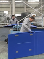 Boîte de rangement pliable écologique sur mesure 1200 x 1000 x 1150 mm, boîte palette en plastique pour entrepôt et transport