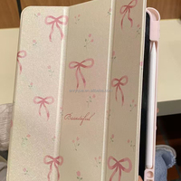 Étui miroir rose pour iPad A16 11th 2025 Pro 11 pouces M4 2024 Air11 M3 M2 iPad Air5 4 10.9 10th Tablet Cover avec porte-crayon