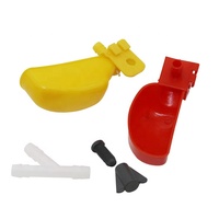 Abreuvoir automatique en plastique pour oiseaux avec connecteurs en Y, bol à eau pour volailles, abreuvoirs pour cages
