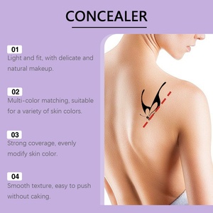 Paleta de Correctores Portátil en Crema para Ocultar Tatuajes, Manchas e Imperfecciones con Acabado Mate - Product Image 5