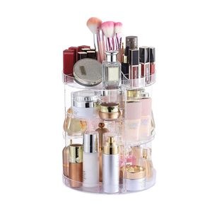 Organizador de Maquillaje y Joyería Giratorio de 360 Grados, Ajustable, de Plástico Acrílico Ecológico, Moderno, 23x34cm, Diámetro 34cm - Product Image 1