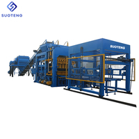 QT15-15 SUOTENG Machine de fabrication de blocs et de briques en béton entièrement automatique hydraulique PLC et moteur, tension 220/380V, garantie 1 an