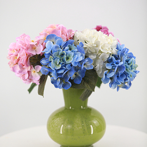 Fiori di Ortensia Artificiali in Lattice di Alta Qualità, 35cm, Effetto Realistico, per Decorazioni Natalizie, Hotel e Casa, Stile Hawaiano - Product Image 1