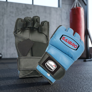 Gants de boxe MMA pour hommes, demi-doigts, en cuir PU durable, avec poignées, meilleur prix, gants confortables, fabriqués au Pakistan - Product Image 3