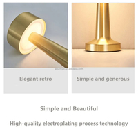 Lampes de table LED, bar, café, lampe de table à 3 couleurs, restaurant, capteur tactile, rechargeable, lumière de nuit pour la salle à manger, bars, décoration de bureau