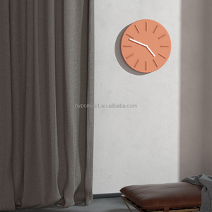 Horloge murale en béton vert de 12 pouces Fresh Decor, aiguilles blanches, matériau écologique, OEM/ODM, décoration personnalisée pour salon et bureau - Product Image 5