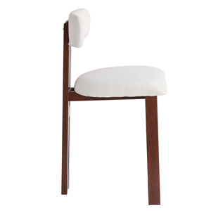 Wood Customize Color Boucle High Chair <b>bar</b> Chair Modern Barstool for Dining Room - Product Image 2