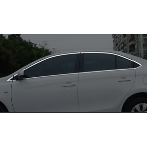 Decoración de adornos de ventana de coche de acero inoxidable para <span class=keywords><strong>Toyota</strong></span> VIOS <span class=keywords><strong>Yaris</strong></span> <span class=keywords><strong>2013</strong></span> 2014 2015 2016 2017 2018 2019 accesorios Kit de estilo automático - Product Image 5