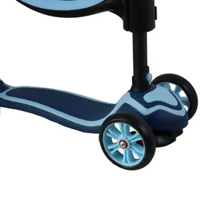 HEAD 3 Wheel Electric Scooter Adjustable Handlebar Removable Seat Portable Scooter Sit Or Stand Ride With Brake For Boy And Girl