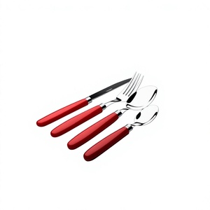 En gros Plaqué Or Avec Long Épais Rond Pointu Manche En Résine À La Main Meilleure Vente De Vente En Acier Inoxydable Couteau Fourchette Cuillère - Product Image 4