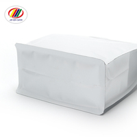 Sacs en plastique d'emballage de sachets de café à gousset latéral réutilisables refermables à valve unidirectionnelle