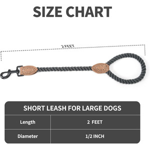 Collar de Perro de Cuerda Multicolor, Resistente y Duradero de NiBao - Product Image 3