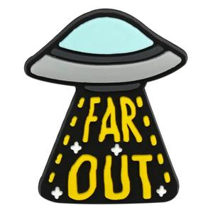 Charme de chaussure <span class=keywords><strong>Alien</strong></span> 2D en caoutchouc PVC souple, design créatif, décorations de chaussures <span class=keywords><strong>Alien</strong></span> mignon, breloques de bracelet, boucle de chaussure, breloques de sabot - Product Image 6