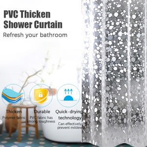 <span class=keywords><strong>Rideau</strong></span> <span class=keywords><strong>de</strong></span> <span class=keywords><strong>douche</strong></span> avec crochets PVC imperméable résistant à la moisissure antibactérien 3D blanc <span class=keywords><strong>semi</strong></span>-<span class=keywords><strong>transparent</strong></span> galets <span class=keywords><strong>rideau</strong></span> <span class=keywords><strong>de</strong></span> <span class=keywords><strong>douche</strong></span> - Product Image 3