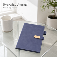 Nouveau carnet A5 en cuir rigide avec logo personnalisé et boucle, idéal pour les entreprises et le bureau - Collection 2026