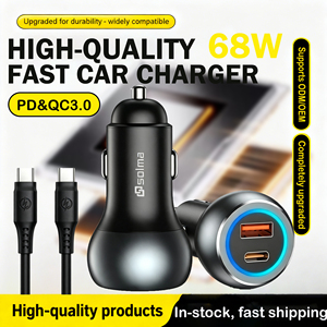 Nuovi Prodotti di Tendenza: Caricabatterie da Auto Compatto da 68W Super Veloce per <span class=keywords><strong>iPhone</strong></span> 17/16/15 <span class=keywords><strong>Pro</strong></span> Max e S25/S24 Pad <span class=keywords><strong>Pro</strong></span> - Product Image 1