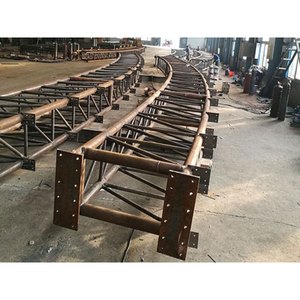 Poutres de plancher en <span class=keywords><strong>acier</strong></span> couleur fer pour projets de construction, résistantes à la corrosion, structure étanche, avec supports fermés - Product Image 5
