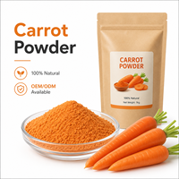Poudre de carotte LongBio, poudre végétale naturelle, bêta-carotène pour boissons, pâtisserie, aliments santé, assaisonnement pour soupes, OEM ODM